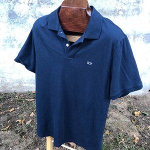 Vineyard Vines Navy Blue S/S Polo Shirt EUC SZ S